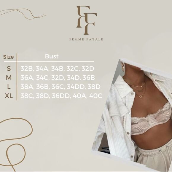 Sexy Floral Lace Bridal Lingerie Set - Picture 7 of 7